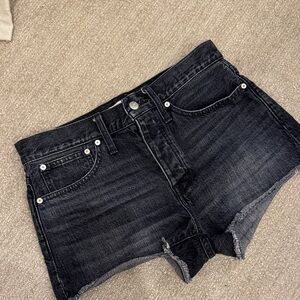 Madewell Dark Wash Jean Shorts